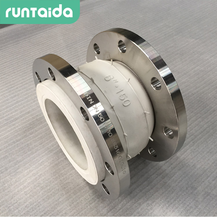 潤（rùn）泰達-食品級橡膠接頭白色（sè）橡膠軟接頭衛生級可曲撓橡膠伸（shēn）縮接頭